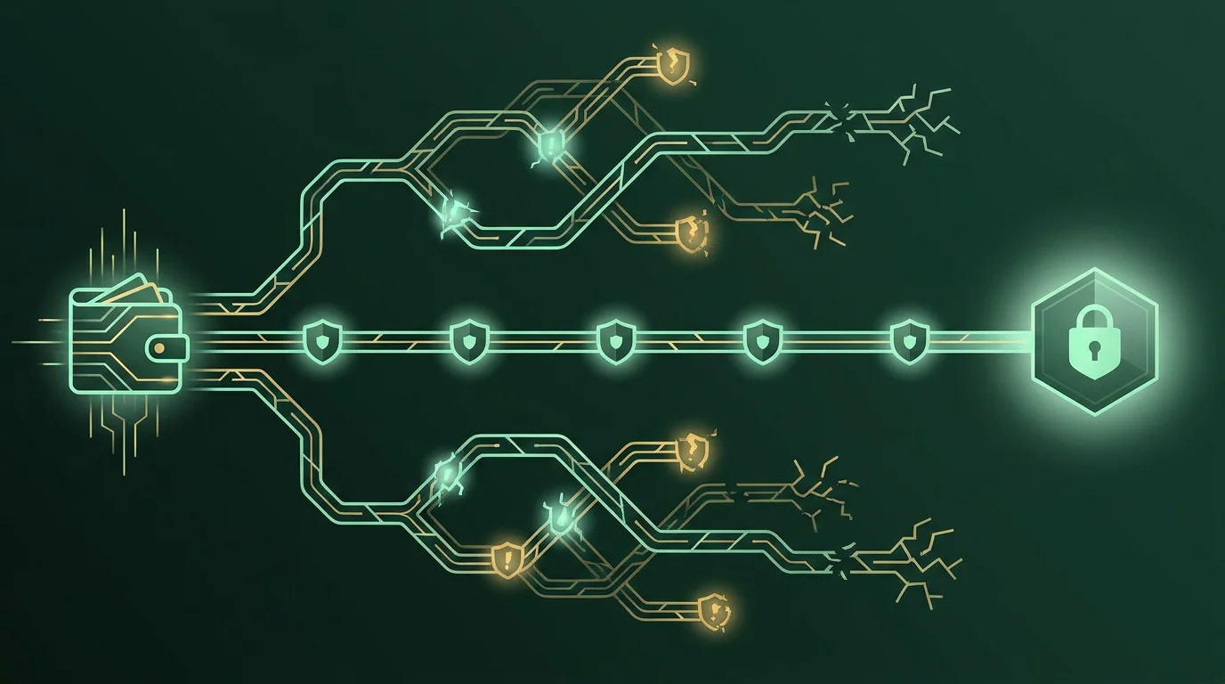 Minh họa nhiều mạng blockchain dùng cho thanh toán crypto